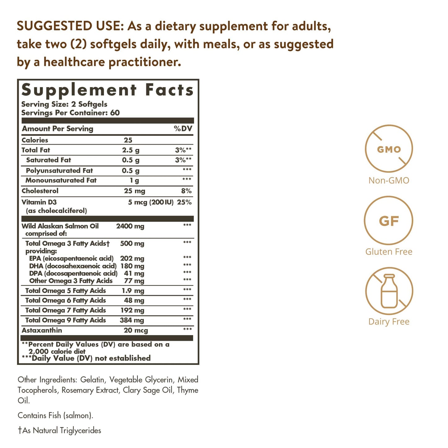 SOLGAR WILD ALASKAN FULL SPECTRUM OMEGA 120 SOFTGELS