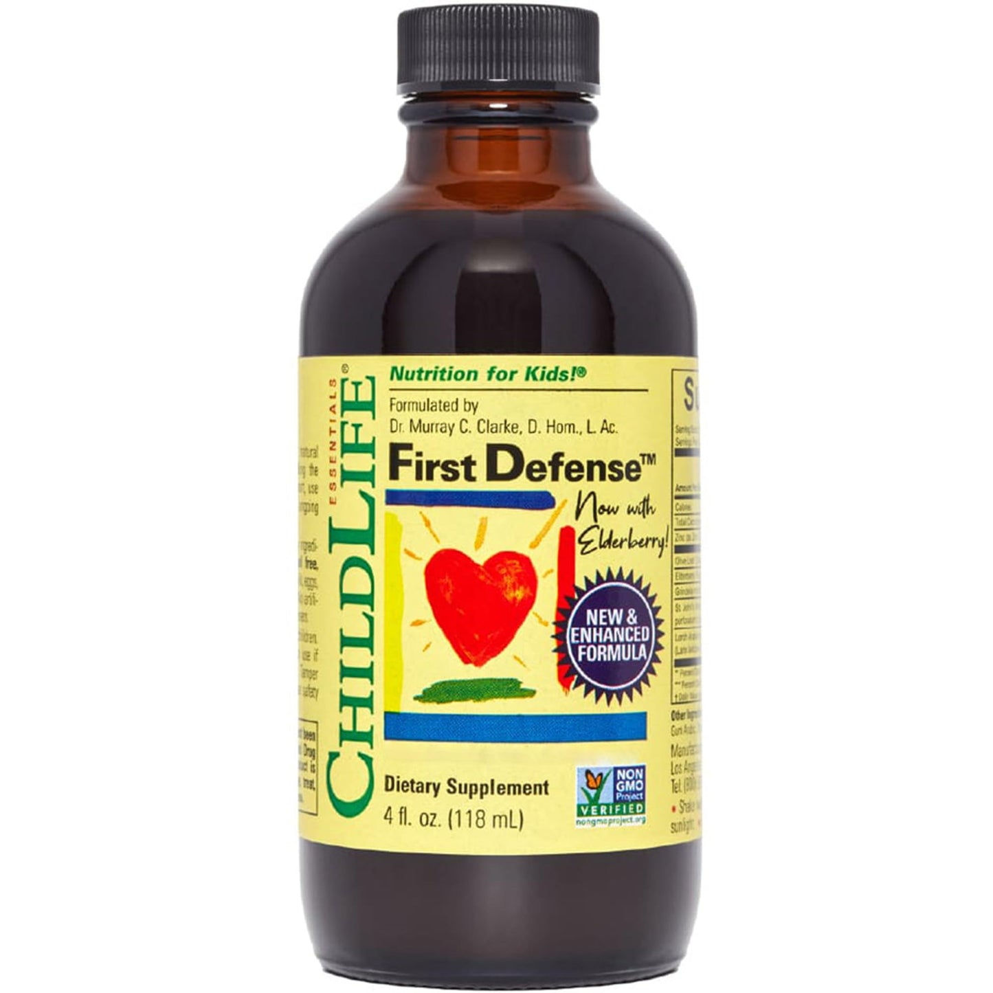 ChildLife Essentials, First Defense, Vegan Drops with Zinc and Plant Extracts, for Children, 118ml, Vegetarian, Gluten Free, Soy Free, GMO Free