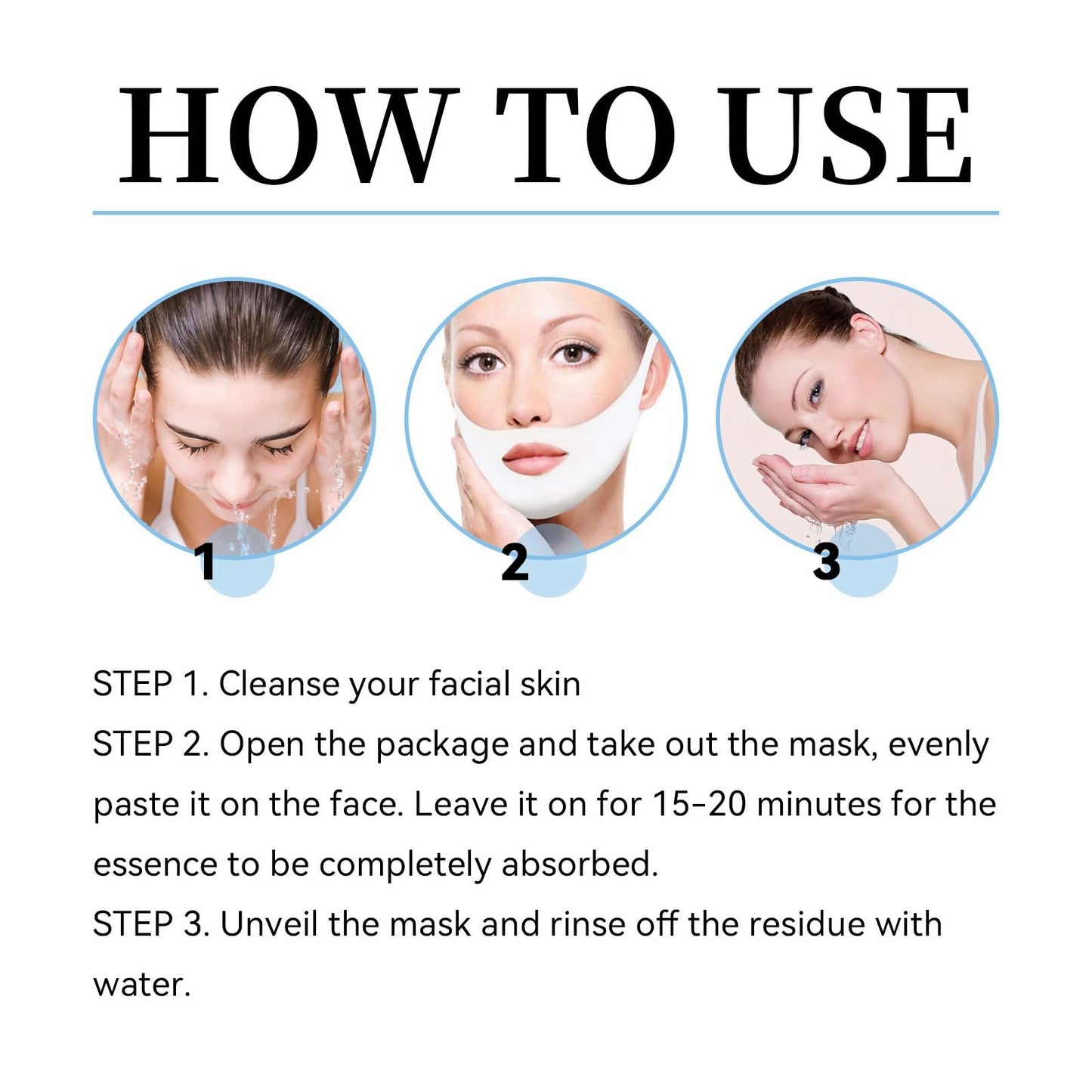 AINxtolm 5PCS Bloskin Lift Mask,Bloskin Double-Chin Mask,Face Lifting Mask,V-Line Face Mask,Nourishing Firming Face Tape,Double-Chin Reducer Lift Mask,Chin Strap for Double-Chin,Lifting Chin Mask Skincare