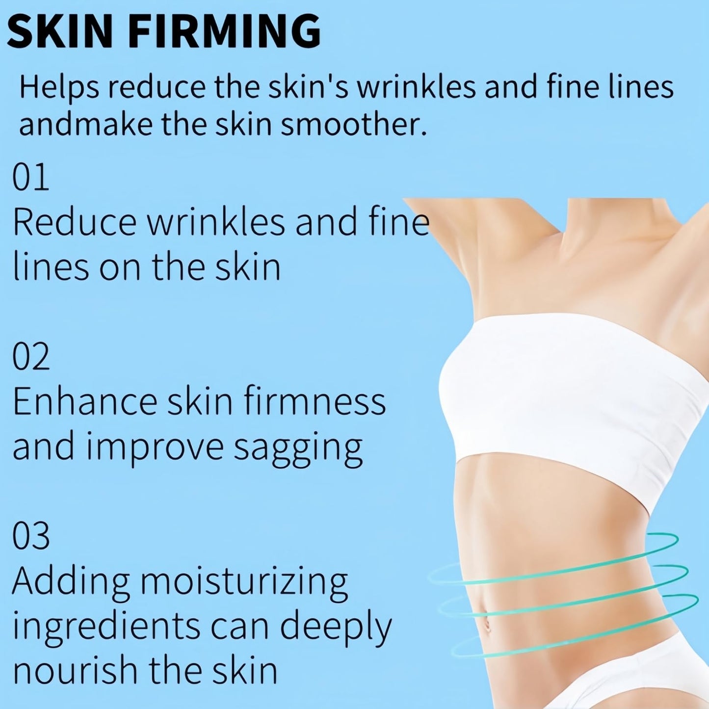 60g Effect Body Massage Cream,Collagen Firming Cream,Beauty Figure Bo-dy Massage Cre-am,Instant Face Tightening Cre-am,Skin Firming Bo-dy Cre-am,Skin Tightening Cre-am for Face,Bo-dy Cre-am