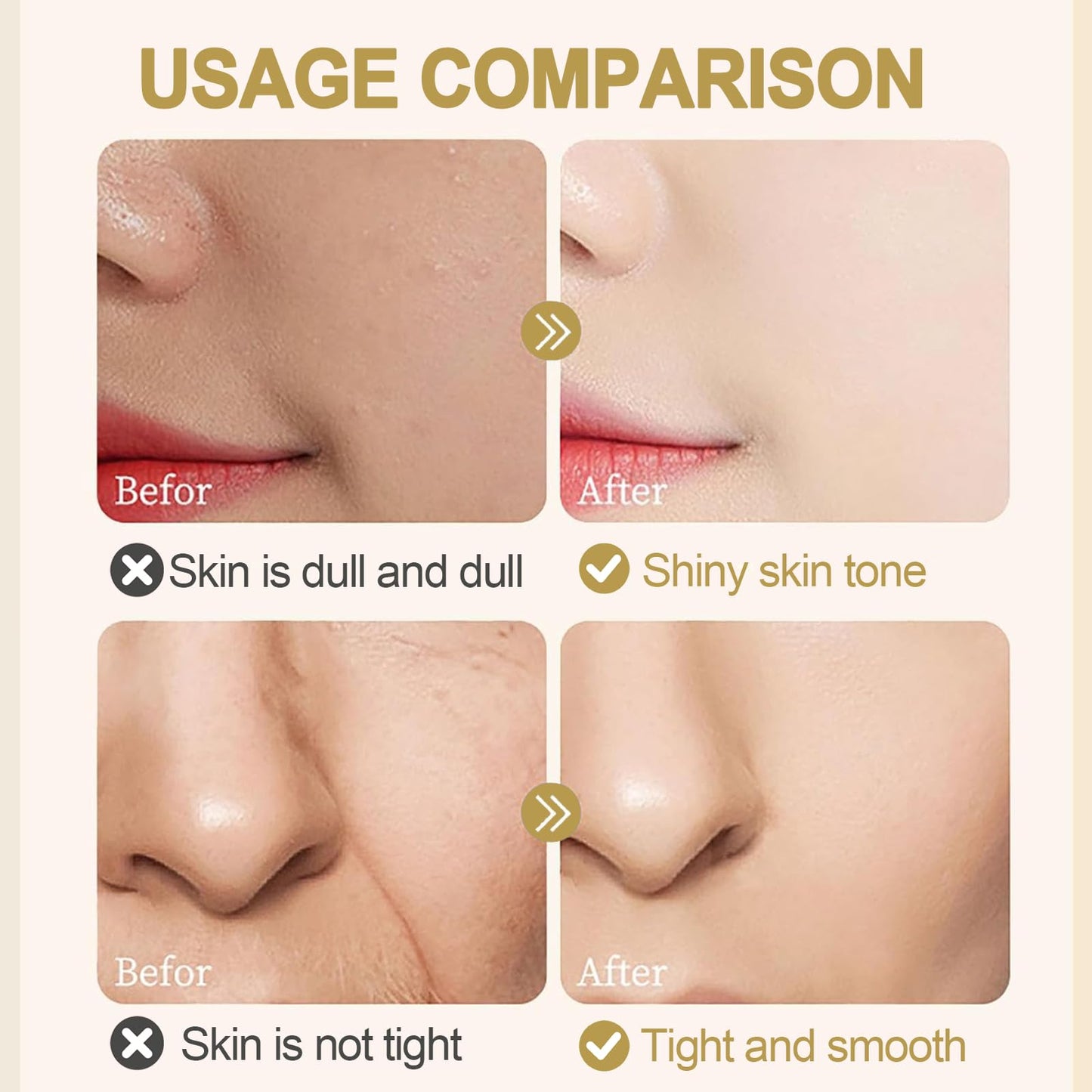 Trendyfave 4Pcs Rice Sheet Mask, Collagen Face Mask, Overnight Mask for Face Glow with Collagen Extract & Ceramide, Korean Skincare for Brightening, Hydrating & Anti-Aging, Moisturising Skin Barrier Repair