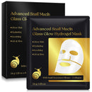 VCTSOF Snail Mucin Glass Glow Hydrogel Face Masks Skincare, 6Pcs Collagen Night Wrapping Mask, Sheet Mask, Snail Mucin Serum Collagen Face Mask
