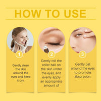 Fankayi Rollerball Castor Oil,Eyelid Lifting Cream,Eye Cream for Dark Circles and Puffy Eyes,Eyes Roller for Dark Circles and Puffiness,Eye Serum for Lines and Wrinkles,A Cure for Darkness