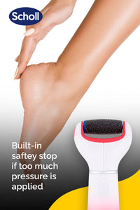 Scholl Velvet Smooth Electronic Foot File, Pink