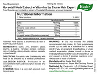 Evalar Expert Hair Horsetail Herb Equisetum Arvense Extract Siberian Altai w Vitamins 60 Tabs