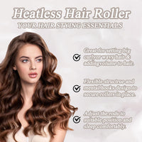 Katslyn 3Pcs Overnight Heatless Curls Blowout Rods,with Square Head Scarf&Hair Bands&Comb,Sleep In Heatless Flexi Curling Rod for Long Medium Hair,No Heat Curls Set for Hair Wrapping Sleeping at Night