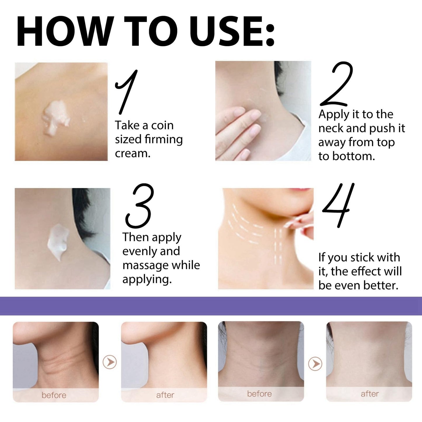 Neck Firming Cream,Neck Tightening Cream,Collagen Neck Cream,Neck Firming Cream Tightening Lifting Sagging Skin,Anti Wrinkle Cream for Women,Anti Aging Cream,Strengthen Neck Skin Tightening Cream,20g