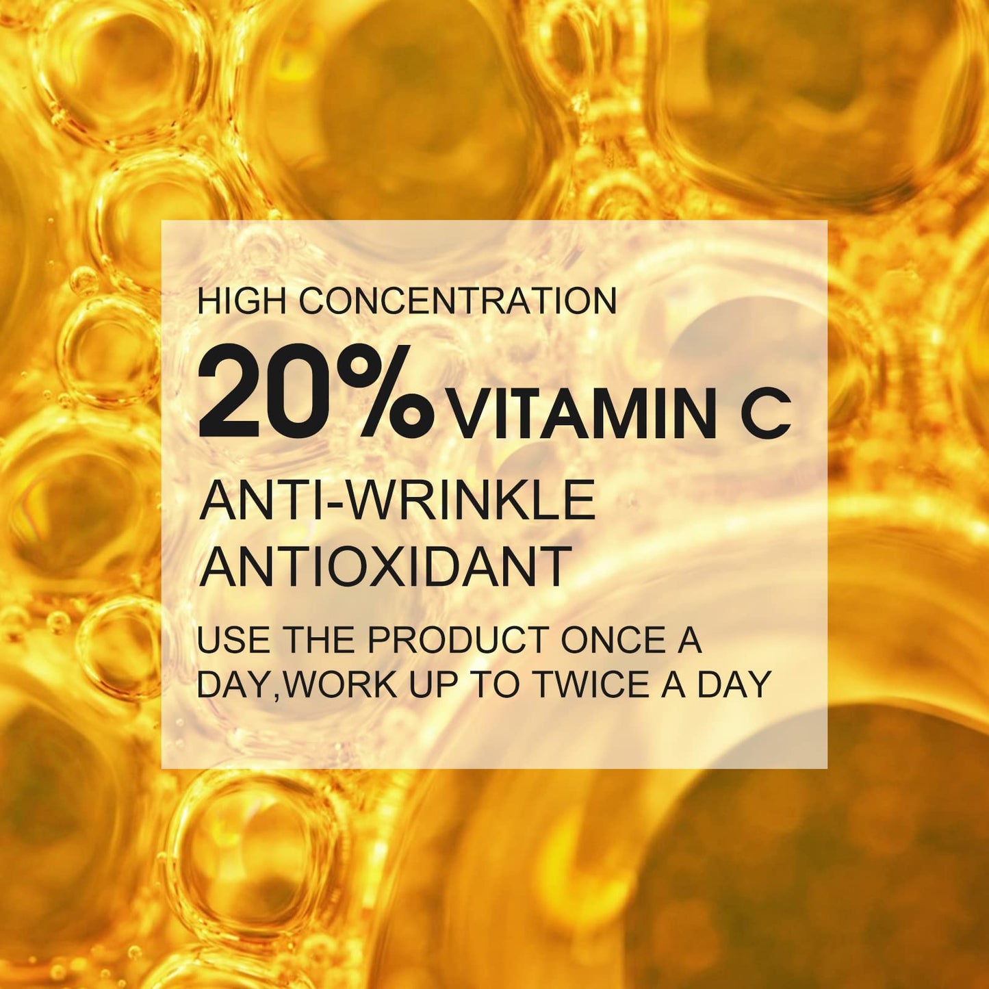ELBBUB Premium 20% Vitamin C Serum For Face with Hyaluronic Acid, Retinol & Amino Acids - Boost Skin Collagen, Brighten Hydrate & Plump Skin, Anti Aging & Wrinkle Facial Serum, 60 ml