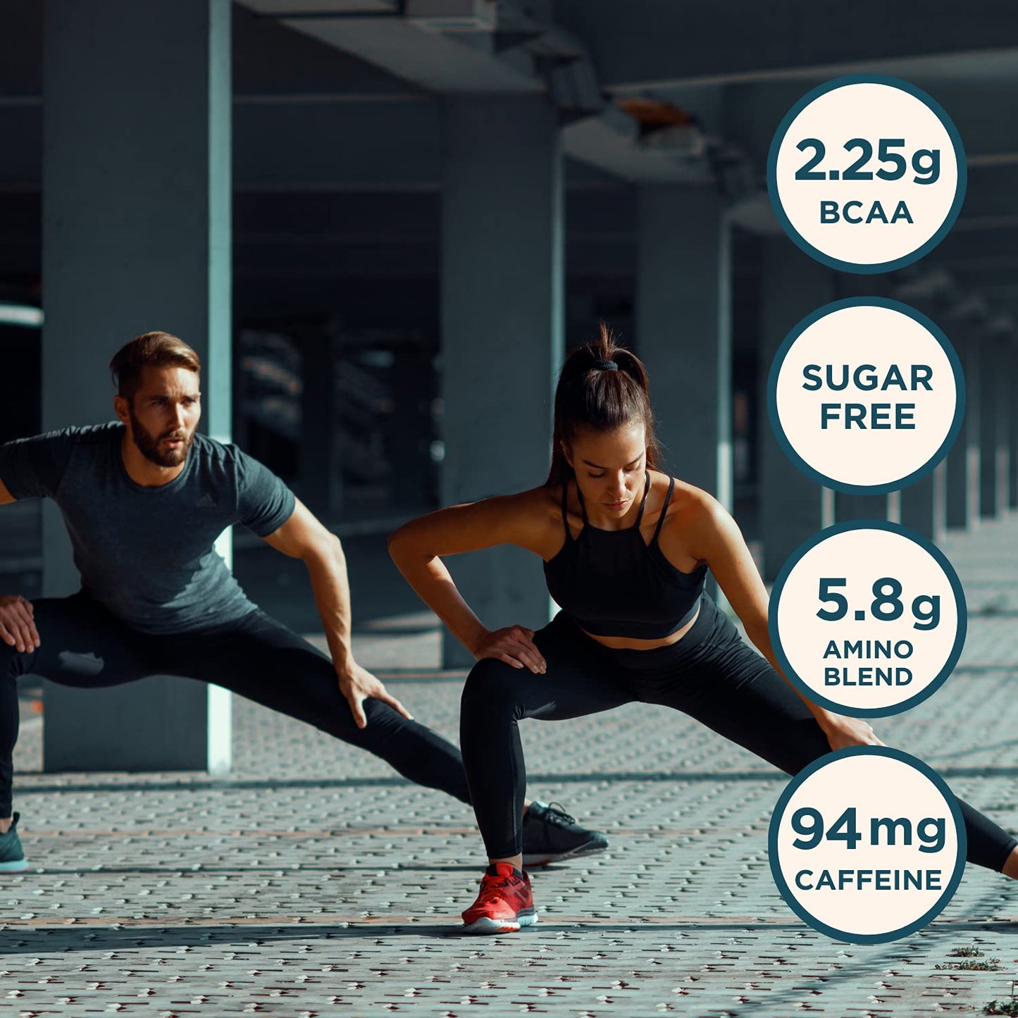 Kinetica PreFuel, Pre Workout, 5.9g Amino Acids & 2.3g BCAA's per Serving, 30 Servings, Berry, 300g
