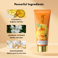 CTUBLIAUNX Exfoliating Face Wash & Scrub Cleanser for Women - Gentle Face Exfoliator with Vitamin C, Deep Cleansing & Smooth Skin, Oil-Free Daily Face Wash