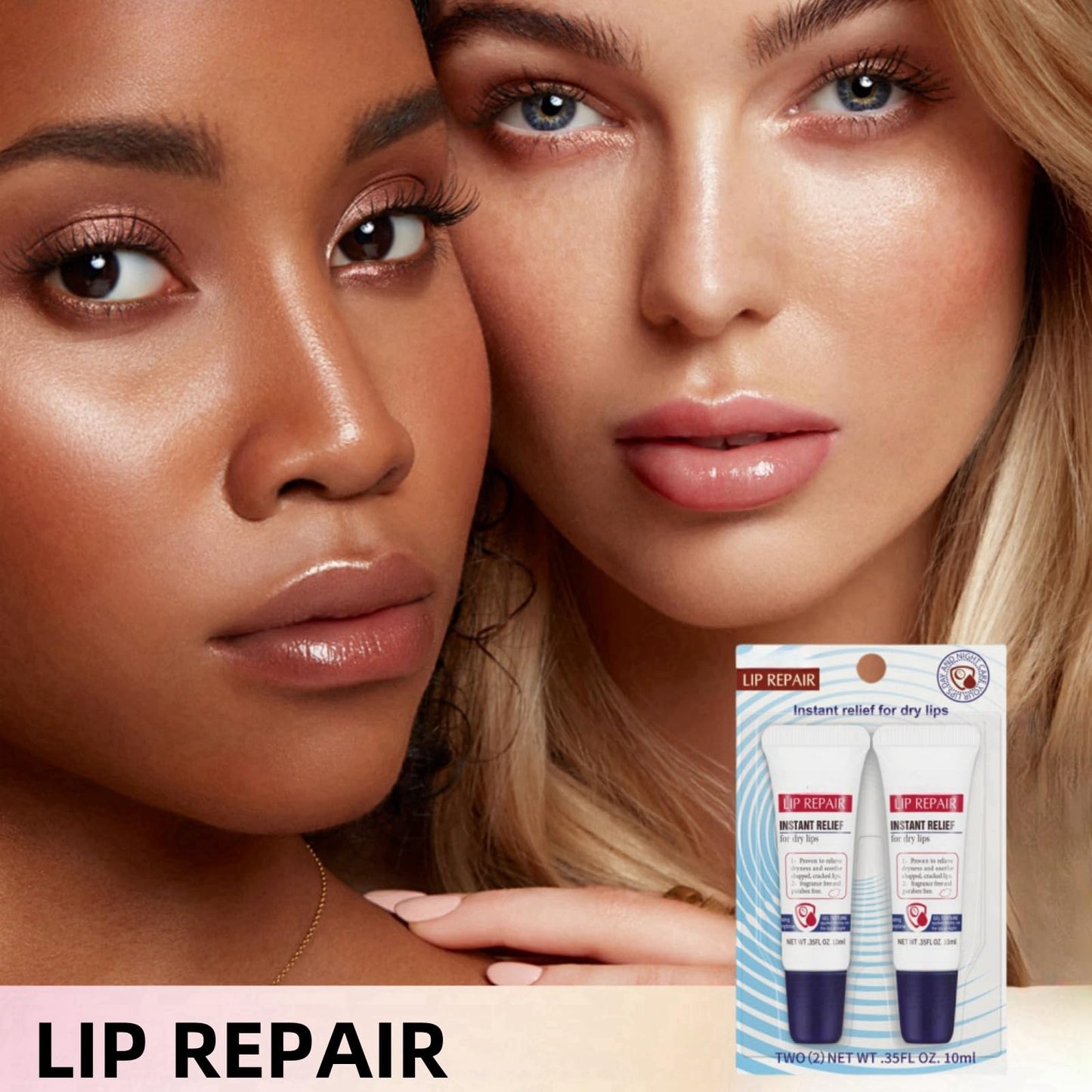 BigyQiu 2PCS Lip Repair Ointment,Lip Balm Repair,Lip Repair Cream,Lip Balm Set with Protect,Long-Lasting Moisture to Soothe Dry Chapped Lips,lip repair balm, Lip Tube Moisturizer Intensive for Cracked