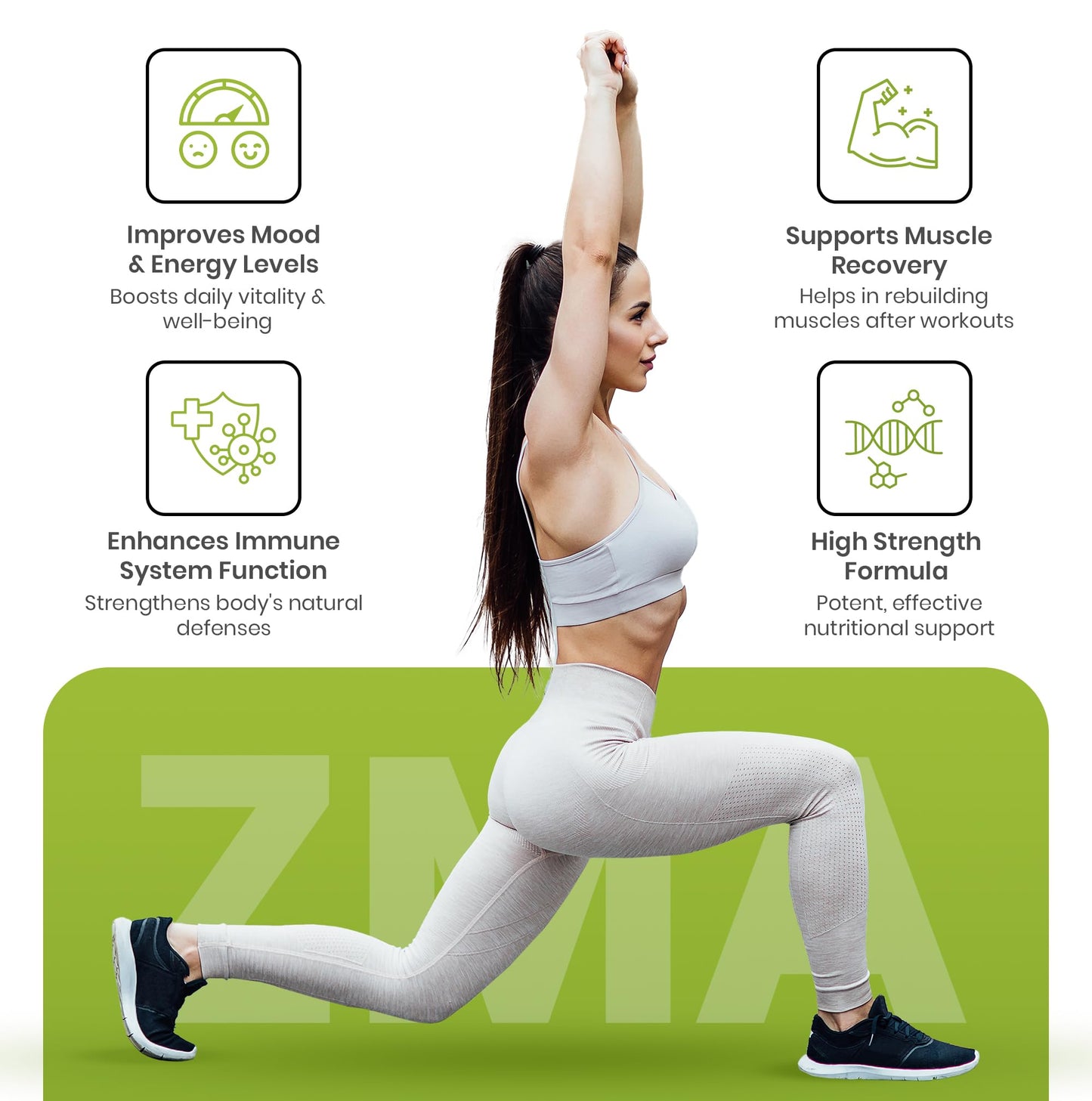 ZMA Supplements for Men & Women 90 Tablets High Strength Sleep Aid & Muscle Recovery - ZMA Tablets Zinc Magnesium and Vitamin B6 (3 Months Supply) for Better Sleep Tablets Vegan ZMA | UK