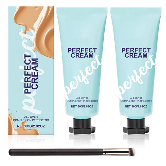 Neyeau 2 Pcs Body Coverage Perfector All Over Complexion Perfector Contains Concealer Brush, Waterproof and Long-Lasting Makeup, Brightens Skin, and Provides Comfortable Skin Feel(80g/Pc)