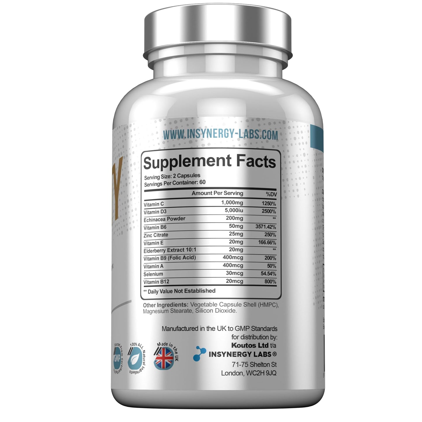 Ultra Premium Immune System Booster Supplement - Ultra Immunity | Immune System Support | Vitamin D, Vitamin C, Zinc, B12, Multivitamin 120 Capsules