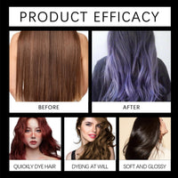 SingHao Polar Hair Dye Shampoo,3-In-1 Sha/mpoo for Color Treated Ha/ir,Instant D/ye Sham/poo,H/air Colour S/hampoo for Women Grey Ha/ir Coverage,Home Hair Dy/e Pu/re Plant Extract,Anti Grey Shampoo(Purple)
