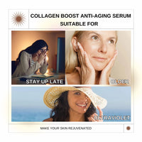 Collagen Boost Anti-Aging Serum, Wrinkle Fillers That Work Hydrating Serum, Dark Spot Correcting Glow Serum,Collagen Boost Serum For Face,Anti Aging & Wrinkle For Youthful Large-capacity 100 ML