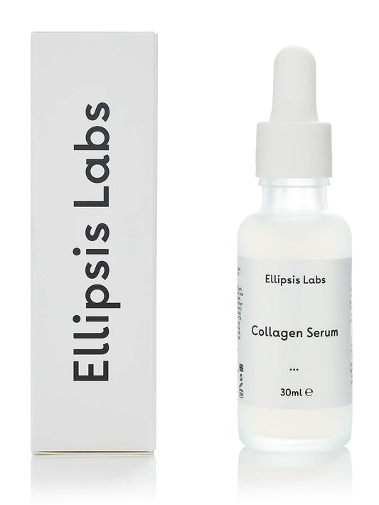 Collagen Serum by Ellipsis Labs. Anti ageing peptide serum with collagen-boosting properties for improving fine lines and wrinkles. 30ml / 1 fl.oz