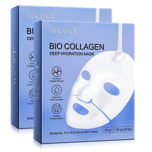 Collagen Face Mask Face Masks Collagen Mask Bio Collagen Face Mask Collagen Face Masks Collagen Mask Overnight (12pcs)