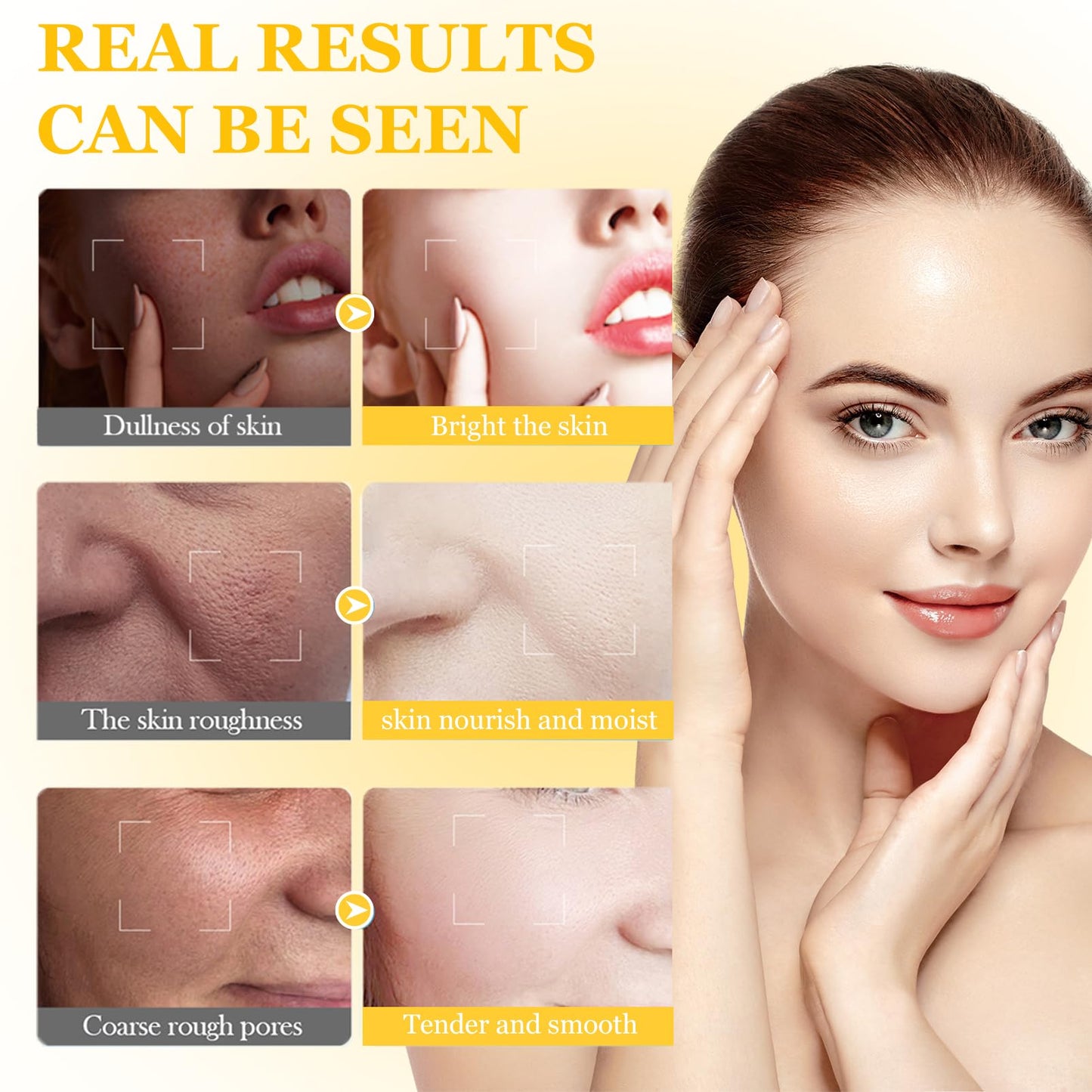 ISBEAUSOLS Tumeric Face Cream For Skin Tightening - Turmeric-Infused Dark Spot Remover - Anti-Aging Day Moisturiser for Sensitive Skin - Pigmentation Removal with Hyaluronic Acid