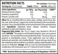 Cvetita Herbal Collagen Smoothie 365 - Hair, Skin, Nail and Joint Support | 30 Days Supply | Hydrolyzed Beef Collagen with Strawberry Flavour | Non GMO