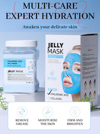 Jelly Face Mask Kit, Peel Off Powder 650g Jelly Face Mask Set Moisturizing and Hydrating Repair and Smooth Skin Care for Home Salon Spa Kit (HYALURONIC ACID)