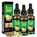Ginger Nail Essence, 7days Nail Treatment,Hand Oil Damaged Nail Repair And Strengthening Nail Care 3PCS