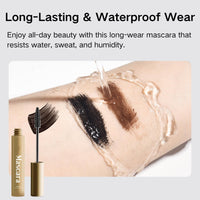 Mascara for Older Women, Brown Mascara for Mature Women with Thinning Lashes, Volume and Length,Waterproof Long Lasting Smudge-proof, Hypoallergenic Eye Makeup for Sensitive Eyes