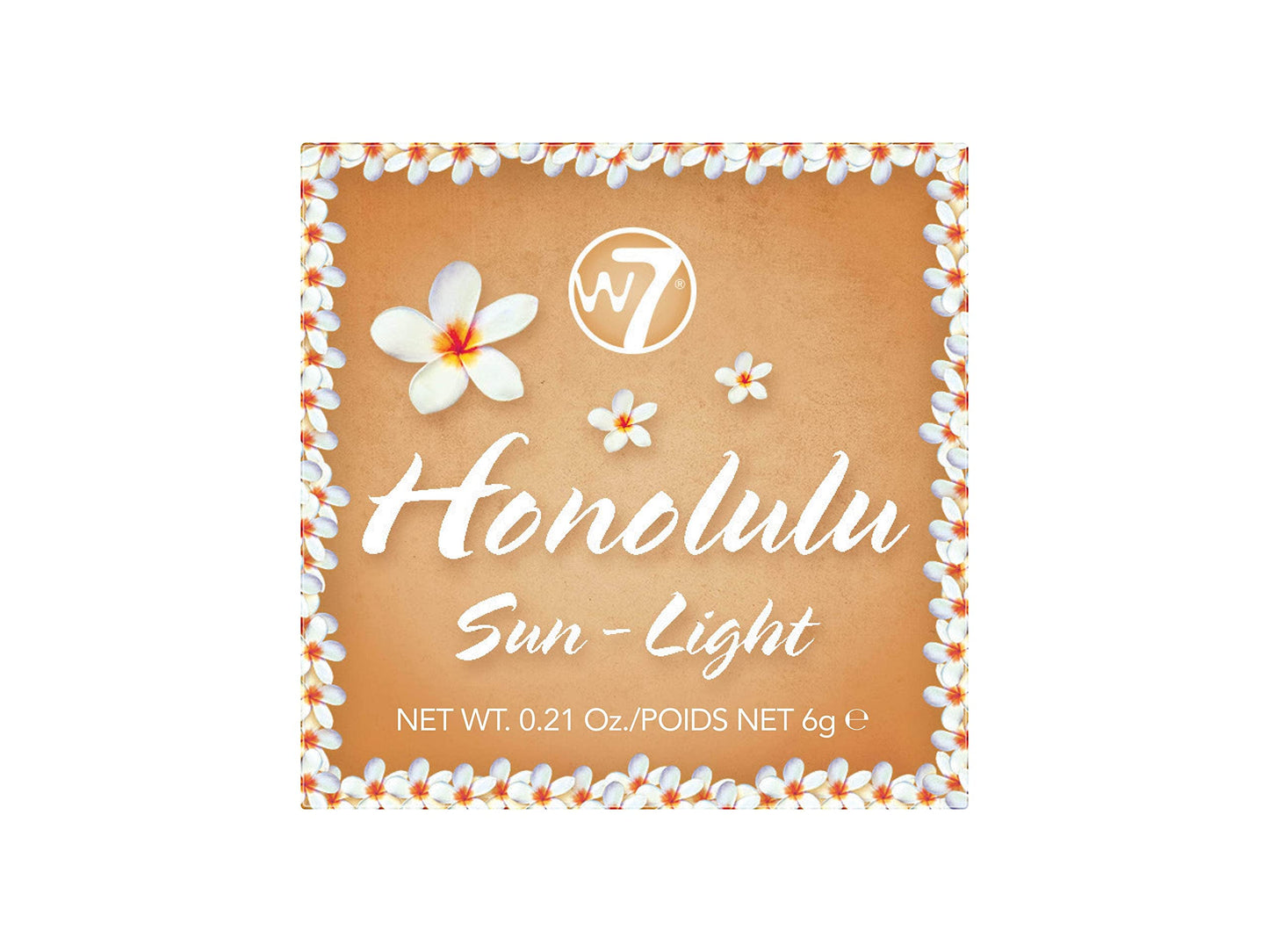 W7 Honolulu Sun-Light Bronzing Powder - Pressed Powder Bronzer - Contouring & Highlighting Vegan Makeup