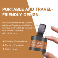 MIFELOY 2 Pcs Root Touch Up Powder, Cover Up Hair Color for Grays, Root Coverage, Men Roots Concealer for Beard Line Eyebrow, Women Instantly Shadow Powder for Thinning Grey Hairline, Light Brown