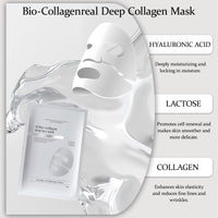 SHENYI 1Pcs Nifora Bio Collagen Mask Korean Hydrating Sheet for Pore Refining, Firming, And Sensitive Skin Relief, Overnight Moisturizing Mask for Smooth, Radiant Glow