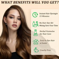Generic Polar Ha/ir Dye Shampoo,Hair D/ye Shampoo,Instant Hai/r Dy/es Shampo/o,H/air Color Shamp/oo 3 In 1,Natural Plant Ha/ir D/ye Sha/mpoo,Colour Sh/ampoos Cover Grey Hairs#Dark Brown