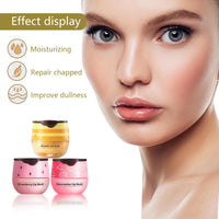 XdealCozyxc Honey Strawberry Watermelon lip balm Set, Bee Balm Lip Mask Moisturizing Care, Lighten Dark Lip Color Reduce Lip Lines