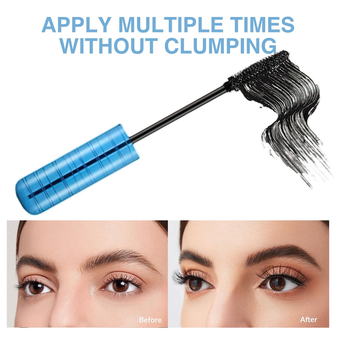 Leogony 2PCS Primelash Mascara, Tailored Waterproof Mascara for Mature Women, Ideal for Everyday and Special Occasion Looks