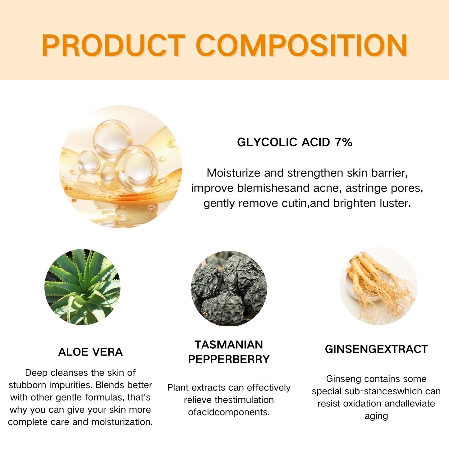 IZBEAUVO Glycolic Acid 7% Toning Solution,240ml Glycolic Acid Toning Resurfacing Solution,Glycolic Acid Serum, Hyaluronic Acid Serum for Blemishes And Acne,Refined Uniform Clean and Tender Toner Skincare