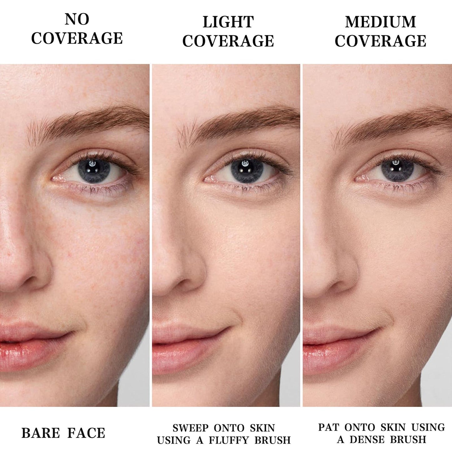 Shengqialun Baked Foundation Medium, Colour Correcting Foundations for Mature Skin, Highlighting & Setting Powder Foundation, Oil Control Pressed Powder for Mature Skin