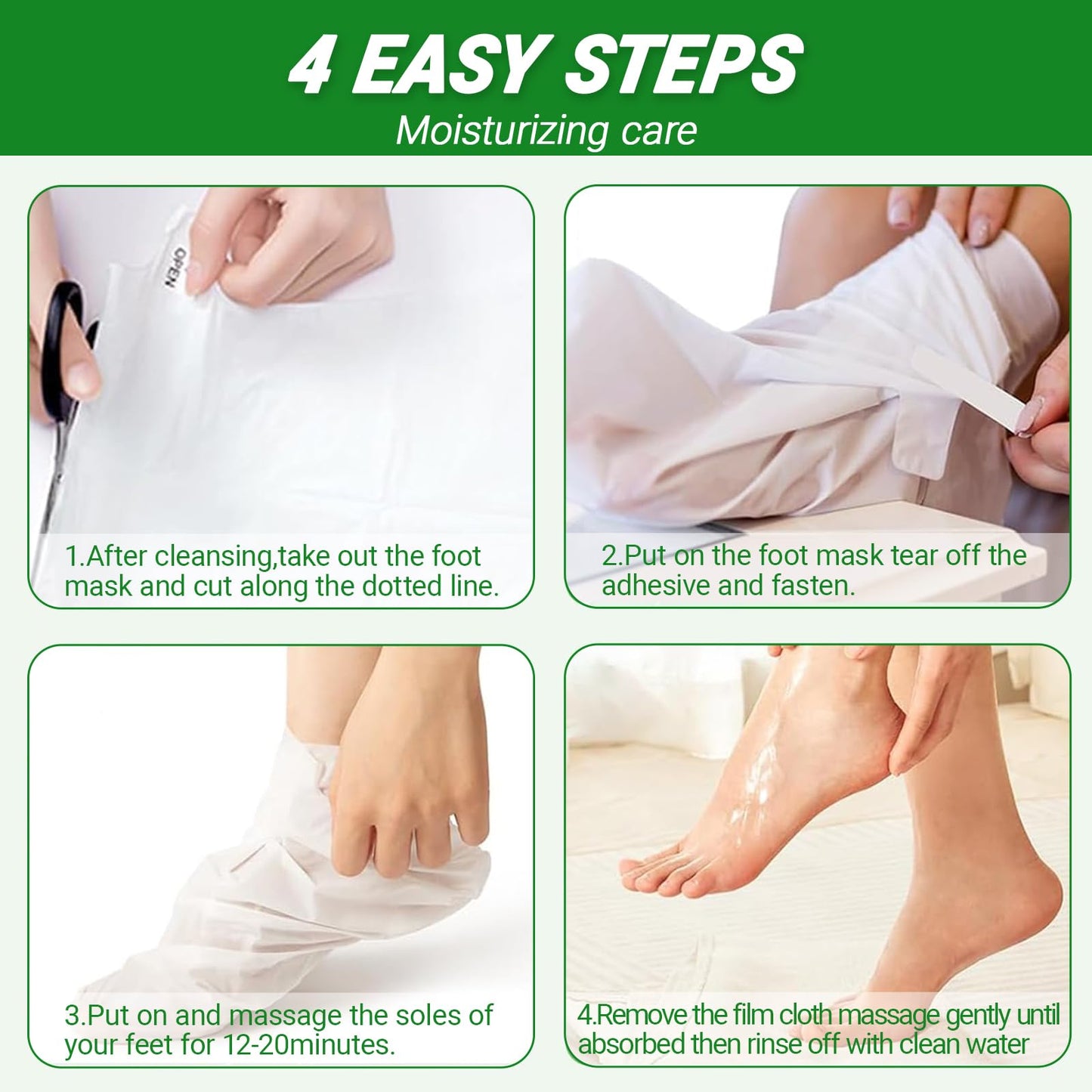Neyeau 5 Pairs Foot Peel Mask for Hard Skin, Exfoliating Foot Peel Mask, Callus Remover, Aloe Deep Hydration, Nourishing, Repairing, for Daily Foot Care