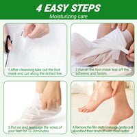 Neyeau 5 Pairs Foot Peel Mask for Hard Skin, Exfoliating Foot Peel Mask, Callus Remover, Aloe Deep Hydration, Nourishing, Repairing, for Daily Foot Care