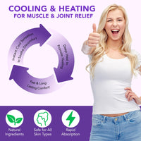 Joint Purple Gel, Natural Safe Purple Relief Soothing Massage Cream, Joint Activities Throughout The Body, Effective Relief for Back, Neck, Hands, Kneel, Waist