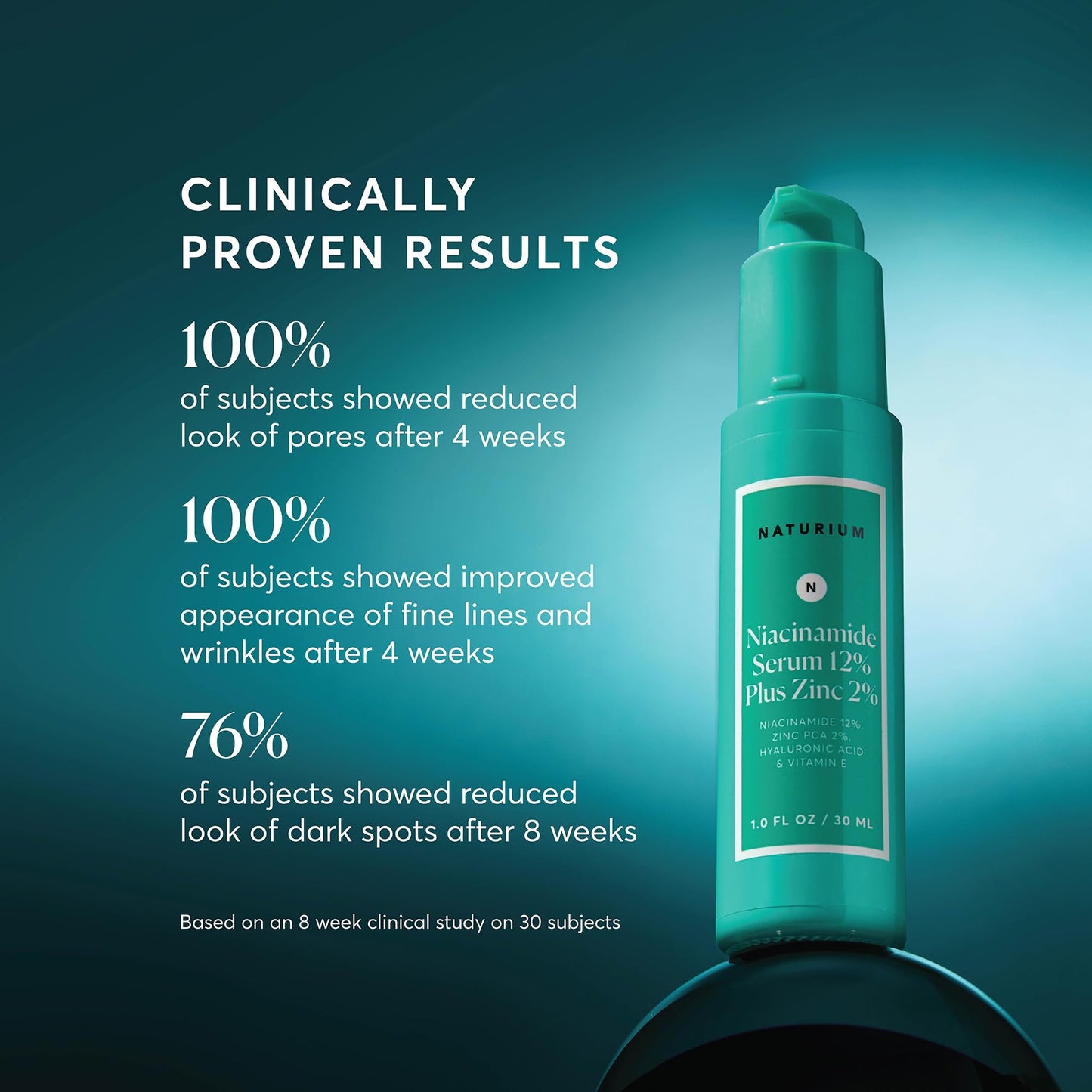 Naturium Niacinamide Face Serum 12% Plus Zinc 2%, Skin Complexion Treatment & Pore Minimizer, with Hyaluronic Acid & Vitamin E | 1.0 FL OZ / 30 ML