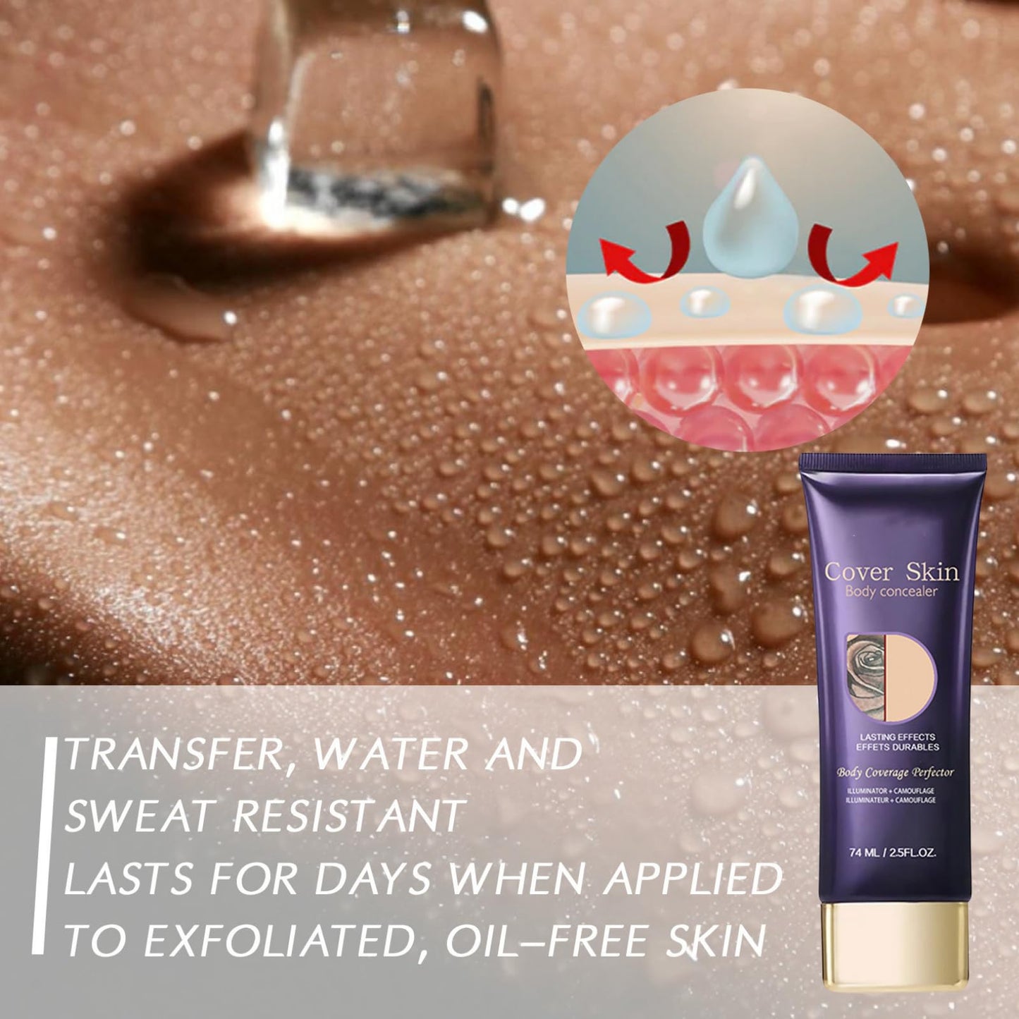 SHEBEEDO Body Concealer Tattoo Cover Up Makeup And Leg Makeup To Cover Veins Waterproof Concealer For Tattoo Hidden Spot And Scars Dark Spots Concealer Full Coverage Natural Radiance