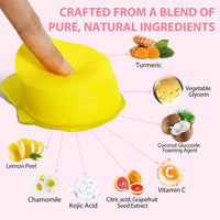 Feeliville Turmeric Kojic Acid Pads, Kojic Acid and Turmeric Cleansing Pads, Infused Foaming Exfoliating Pads Cleansing Pads for Dark Spots, Dull Skin, Unclog Pores, Helps Balance Skin Oil And Water(50 Pads)