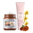 Strawberry Legs Treatment with Purifying Exfoliating Gel,Keratosis Pilaris Cream,Skin Exfoliating Repair Cream,Strawberry Skin Treatment,Moisturizing Body Cream,Rough Bumpy Skin Body Lotion(2PCS)