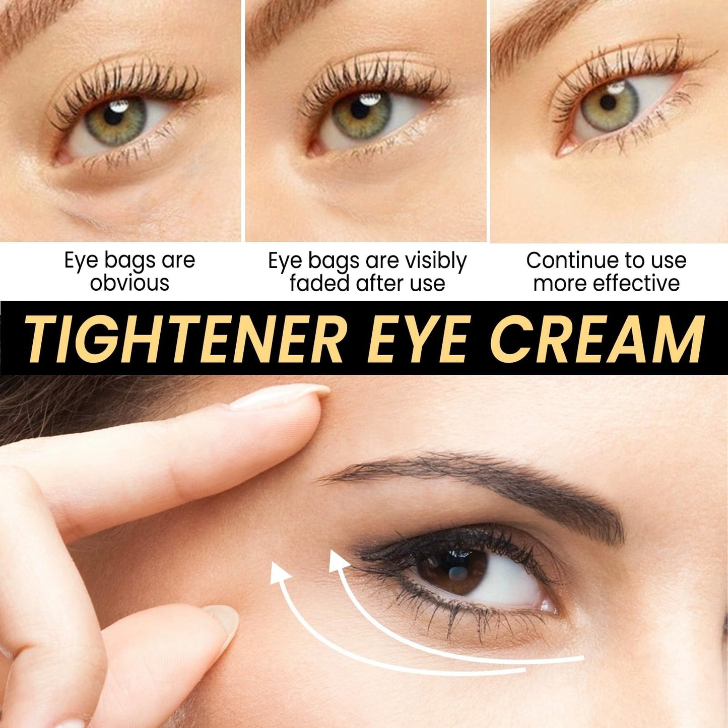 Vitamin C Eye Serum,Eye Cream for Dark Circles and Puffy Eyes,Under Eye Cream,Eye Bags Remover,Anti Wrinkle Vit C SerumFor Women/Men Anti Aging,Skincare for Dark Circles Under Eye Treatment Women