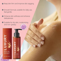 Xunzhi Magic Luxury Body Oil 100ml,Magic Body Oil Firming,Massage Oils,Luxury Firming Body Lotion,Hydrating Bo/dy Tightening Lotion for Women,Lifting B/ody O/il,Moisturizing L/otion,B/ody Moisturizing O/il
