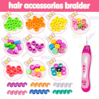 Asheyya Hair Braiding Kit for Girls, Hair Braider for DIY Hair Accessories Beads Age 5-10 Years Old Girls