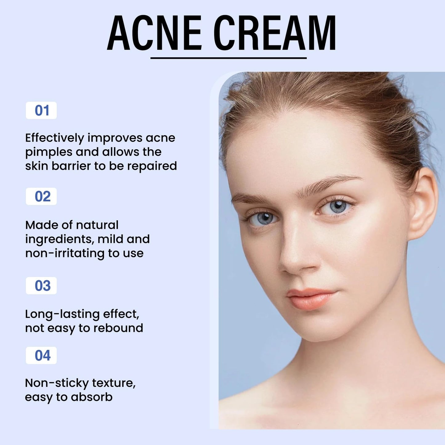 Anti Acne Face Cream,Anti A/cne Removal C/ream,Ac/ne Scar Removal Cr/eam,Dark Spot Cream,Facial Acn/e Treatment Gel,Daily Facial Moisturizer for A/cne Prone Skin,Acne Spot Treatment,Gentle Acne Cream