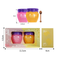 Skynest Lip Sleeping Mask, Natural Lip Plumper and Lip Care Serum Honey & Sakura Moisturizing Lip Mask Hydrating & Reduce Fine Lines Lip Enhancer for Fuller, Lip Plumper Gloss, Day & Night Use