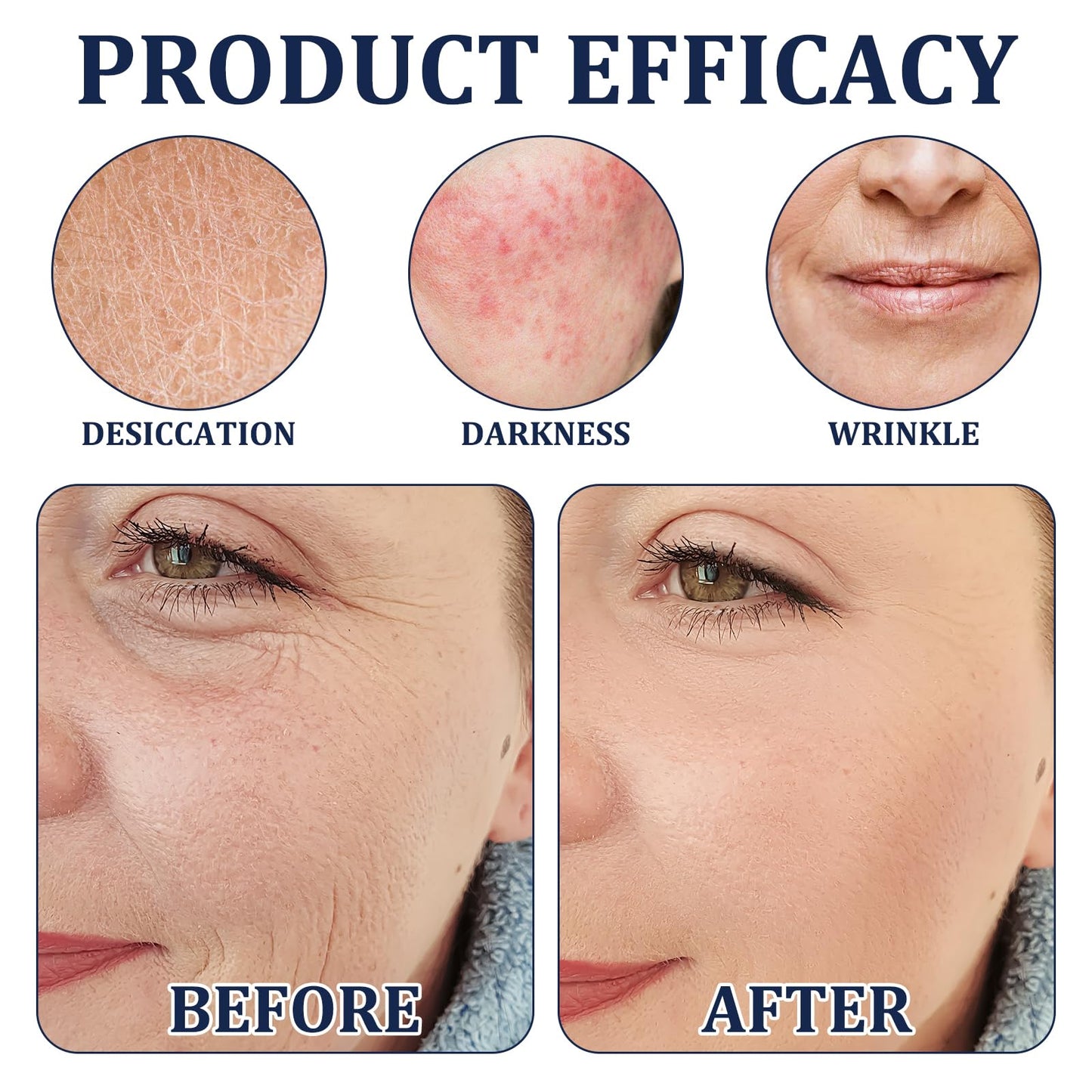 ExcellaElite 2Pcs Collagen Peptides Firming Serum Stick, Anti Aging Peptides Serum Stick, Face and Neck Firming Stick for Tightening Sagging Skin Improves Skin Elasticity