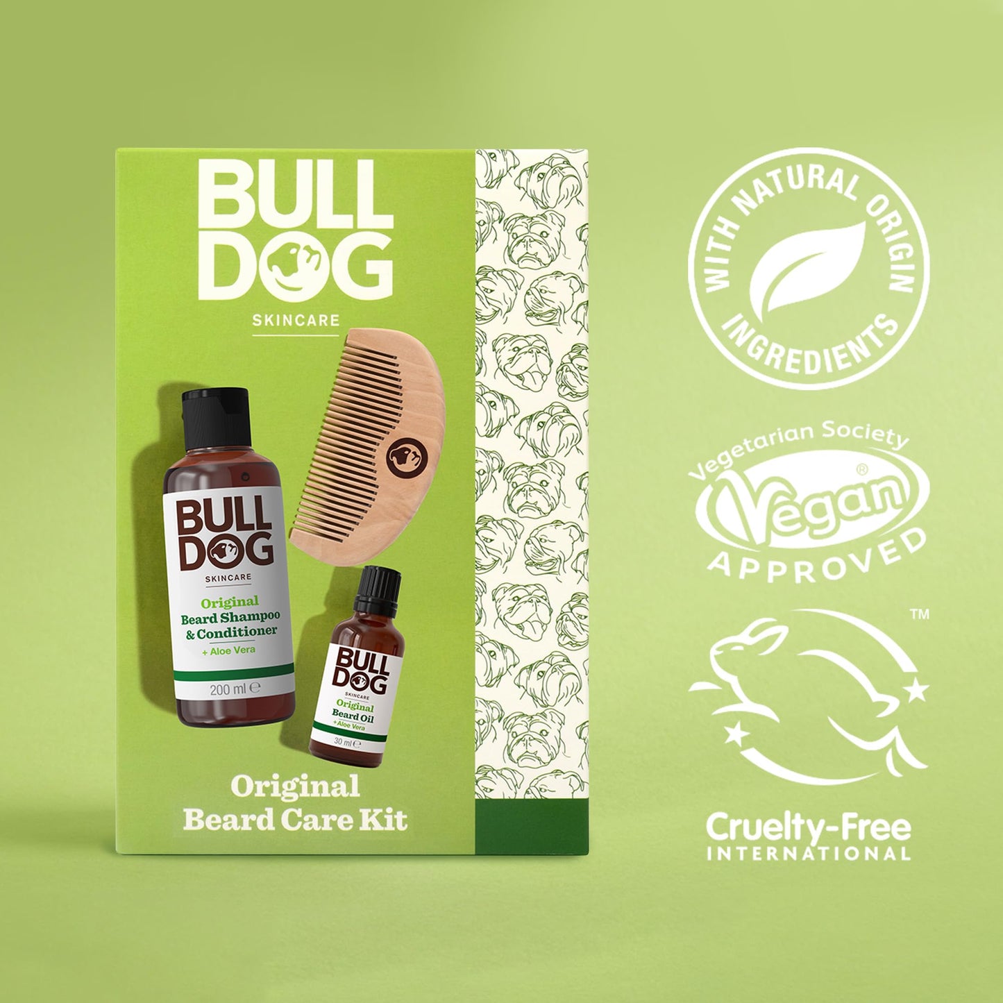 BULLDOG Bulldog Skincare | Men's Gift Set | Original Beard Care Kit