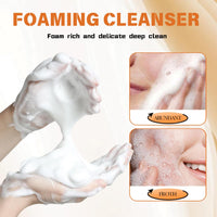 IZBEAUVO Kojic Acid & Turmeric Face Wash,Kojic Acid Foaming Cleanser,Deep Cleansing Brightening Face Wash,Foaming Facial Cleanser for Exfoliating, Unclog Pores, Acne Scars, Smooth Skin for All Skin Care